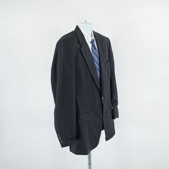 Austin Reed Tweed Wool Blue Herringbone‎ 42L 2 Button Sport Coat - Picture 7 of 13
